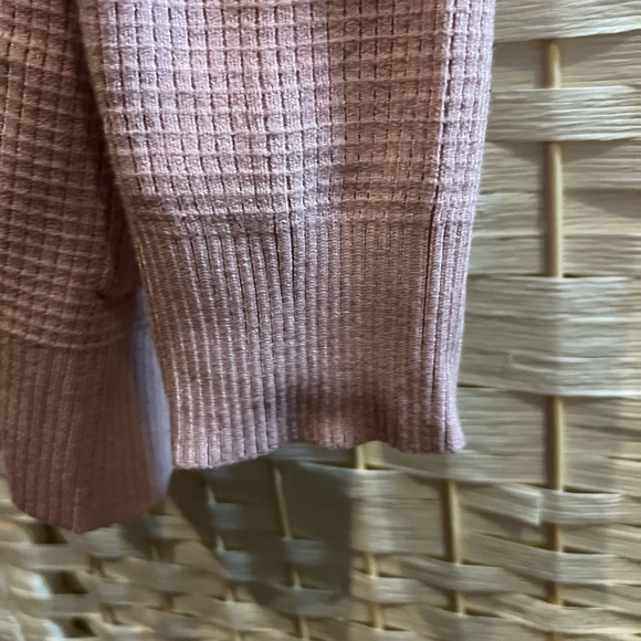 Blush Waffle Knit Cardigan Casual Layering EUC S/1X - Picture 5 of 5